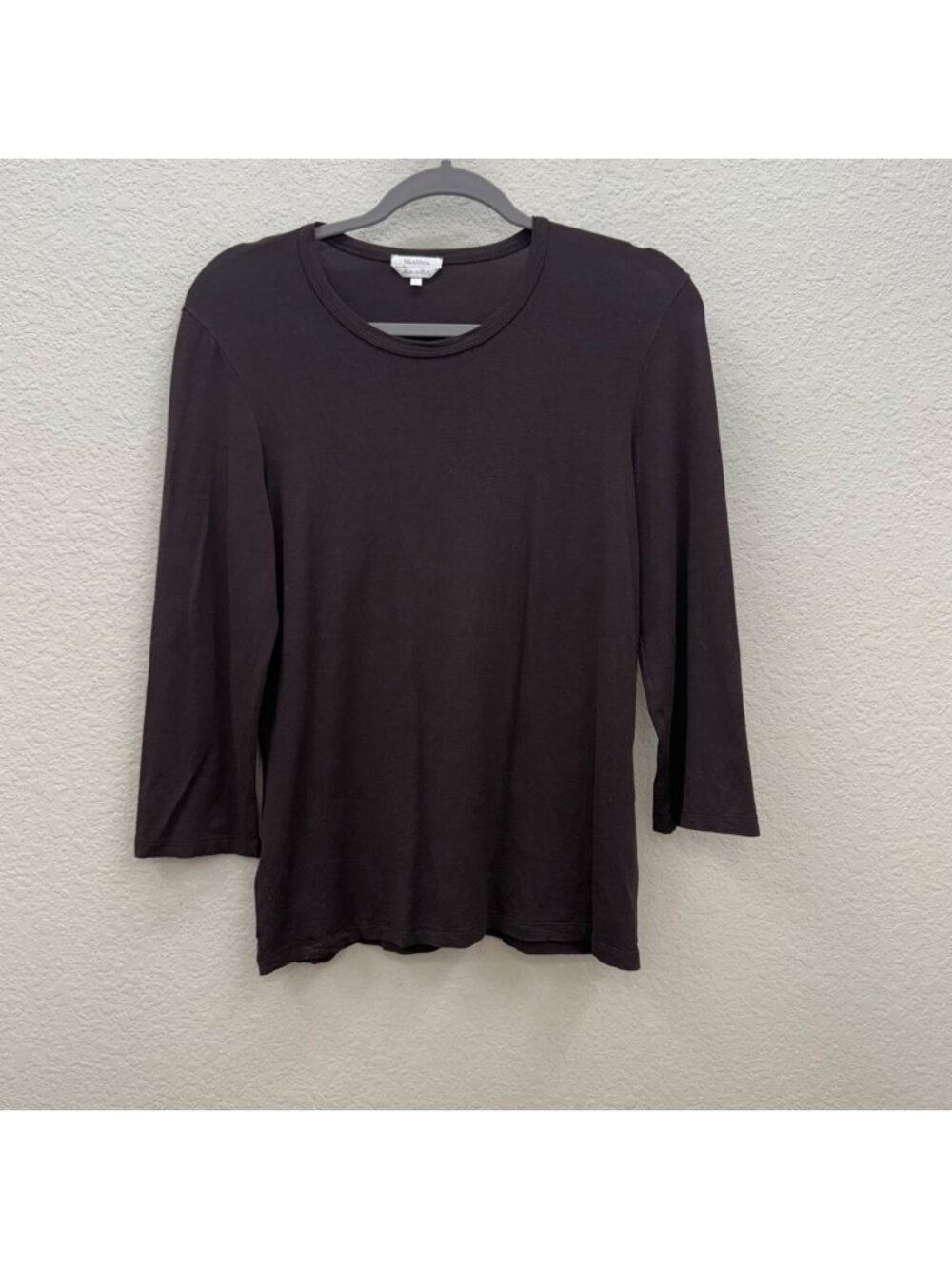 Max Mara 3/4 Sleeve MMA T Shirt Stretchy Casual Top Womens size Large